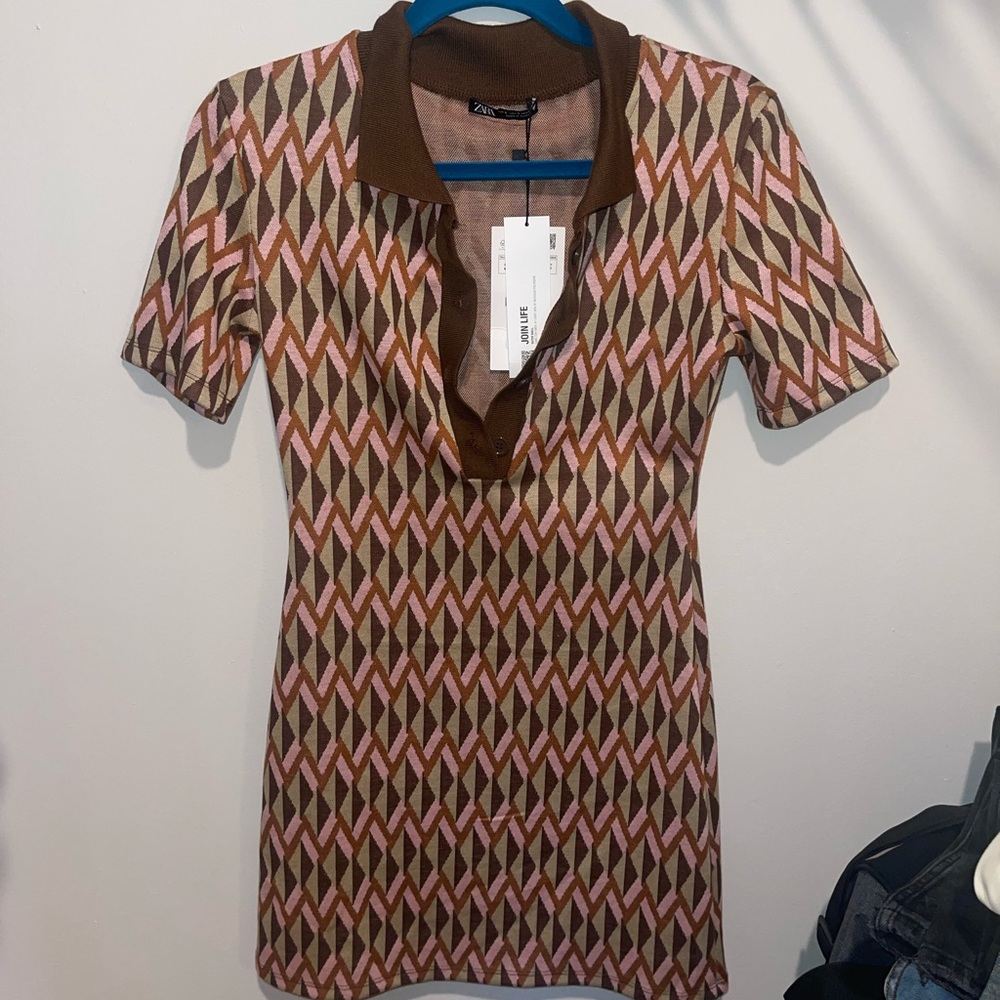ZARA JACQUARD DRESS
